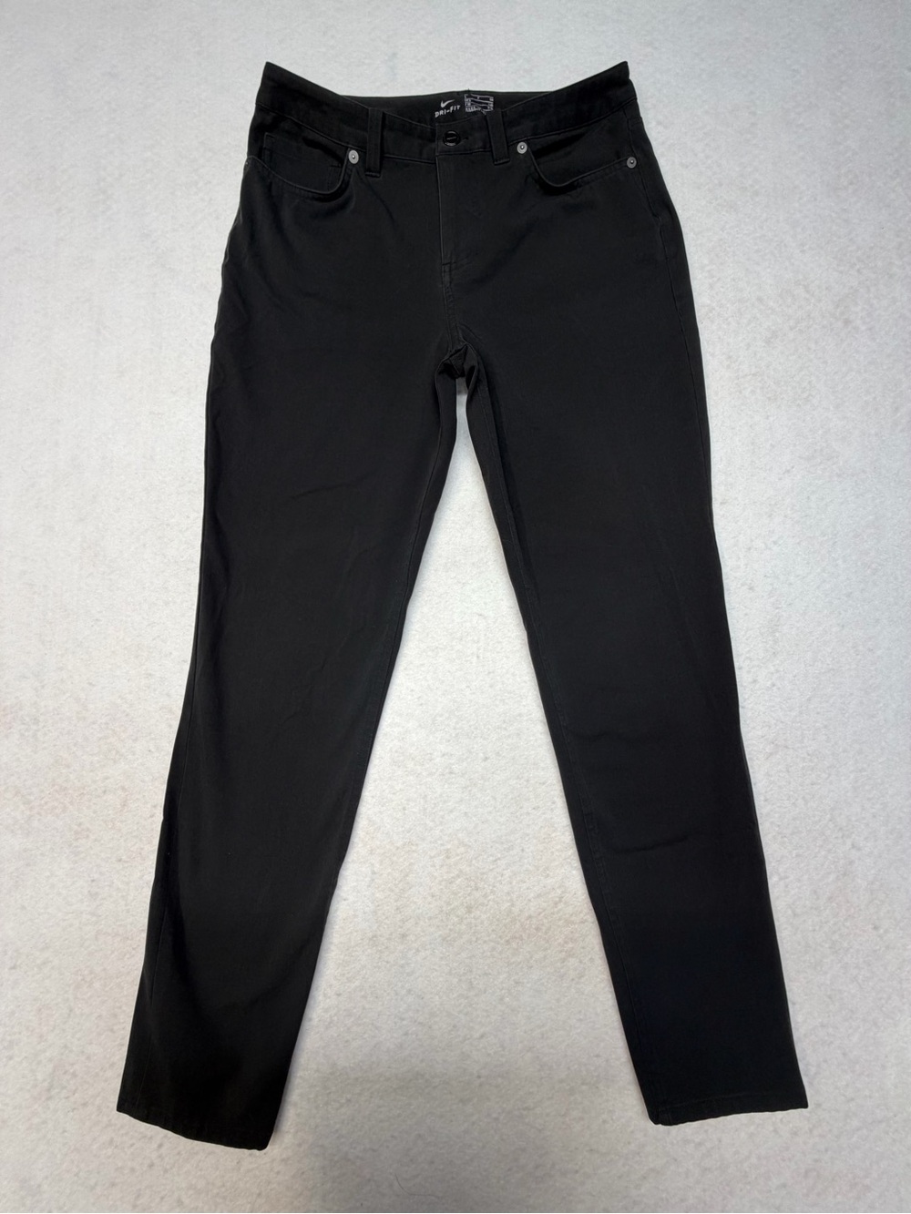 Nike Dri-FIT Women's 5-Pocket Golf Pants Black Size 4 Petite Active Slacks